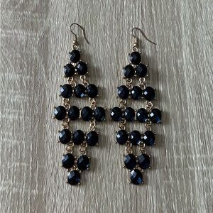 NWOT … Black & Gold “STATEMENT” Earrings